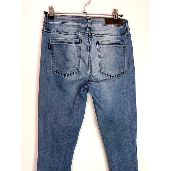 Parker Smith Twisted Seam Cropped Skinny Jeans in Ocean Side Size 24 - Picture 8 of 11
